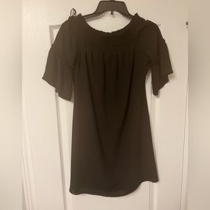 Laundry by Shelli Segal black off the shoulder dress